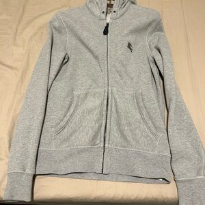 Men’s Burberry Gray Zip-Up Hoodie